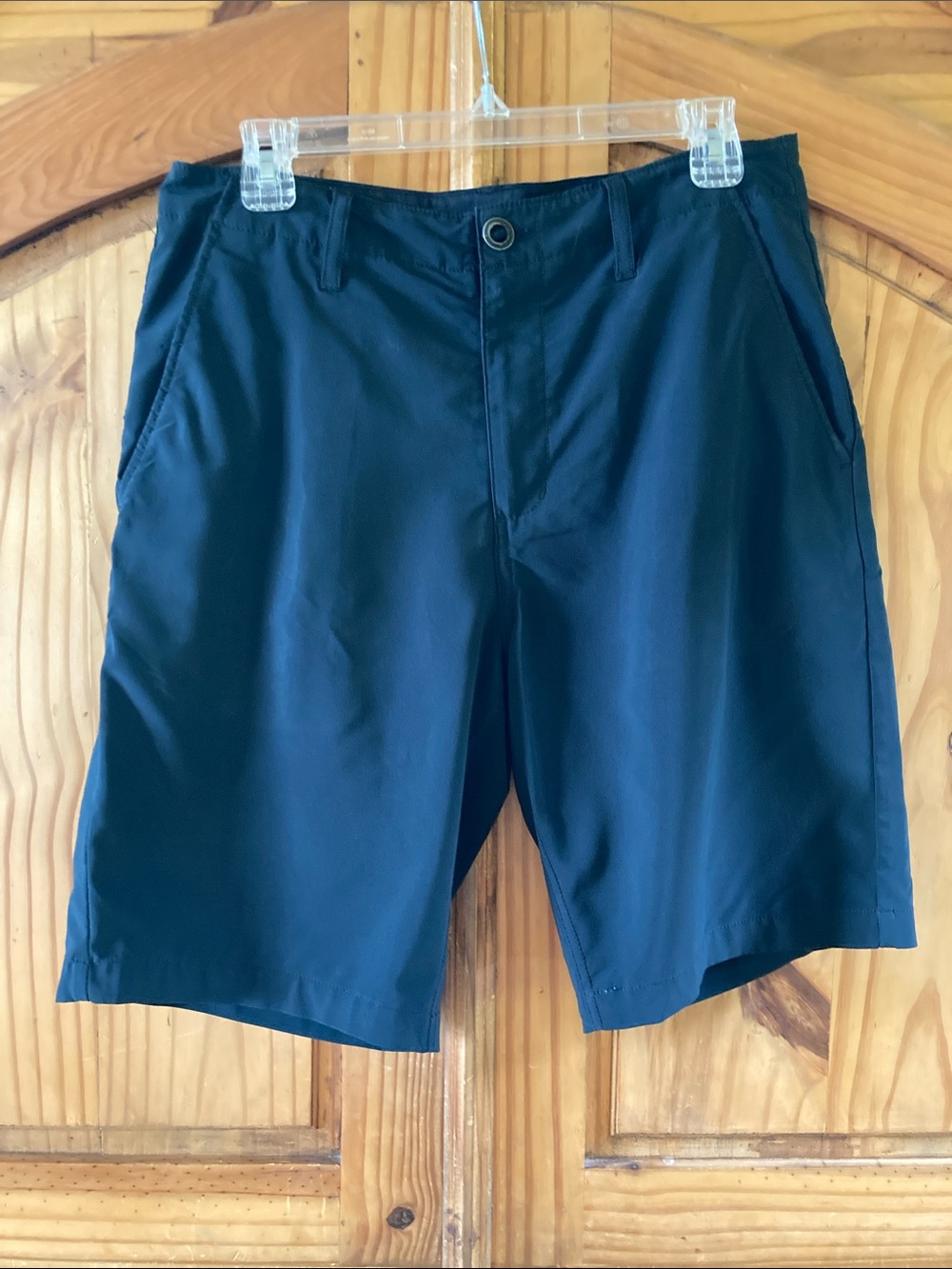 Men Volcom Surf & Turf black long hybrid shorts size 30